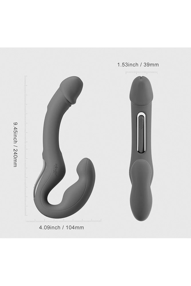 Honey Play Box - Harmony Duo App-Controlled Strapless Strap-on - Blue - Stag Shop