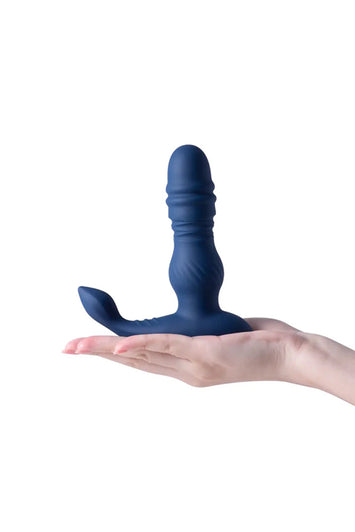 Honey Play Box - Jaden Thrusting Prostate Massager with Remote Control - Blue - Stag Shop