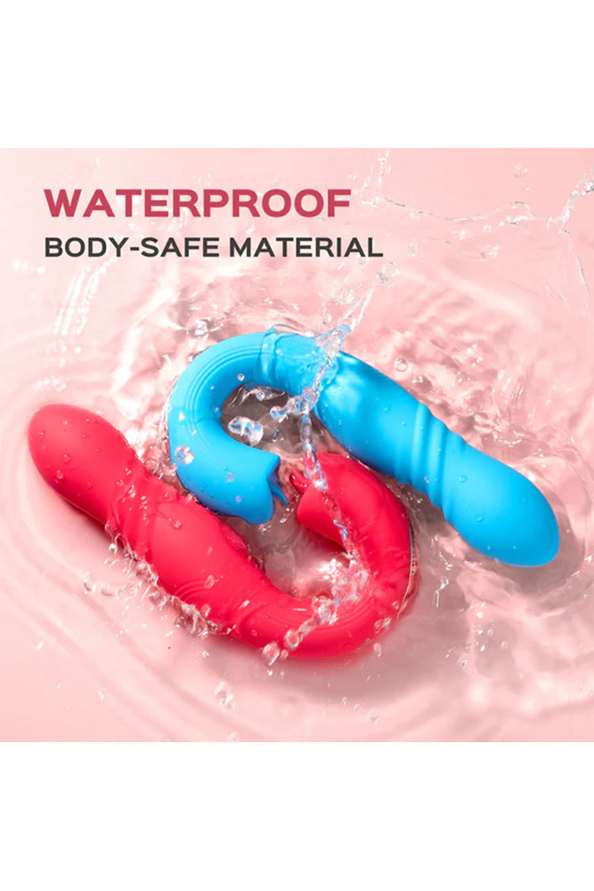 Honey Play Box - Joi Thrusting G-Spot Vibrator with Flickering Tongue & App Control - Red - Stag Shop