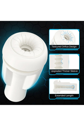 Honey Play Box - Kai 2 Vibrating & Sucking Stroker - White - Stag Shop