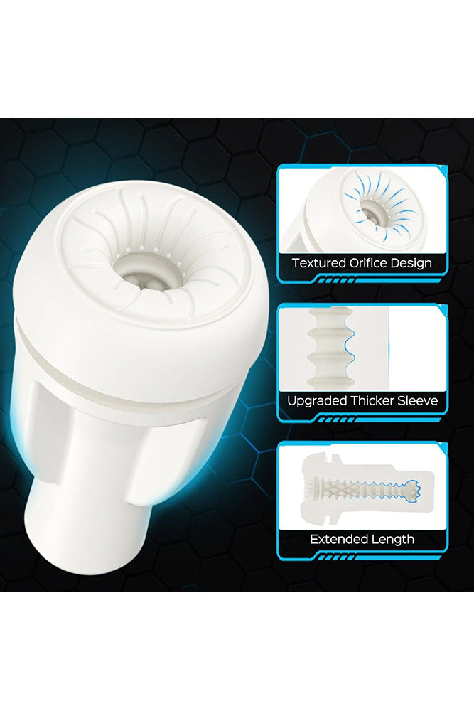 Honey Play Box - Kai 2 Vibrating & Sucking Stroker - White - Stag Shop