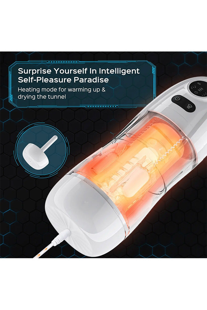 Honey Play Box - Kai 2 Vibrating & Sucking Stroker - White - Stag Shop