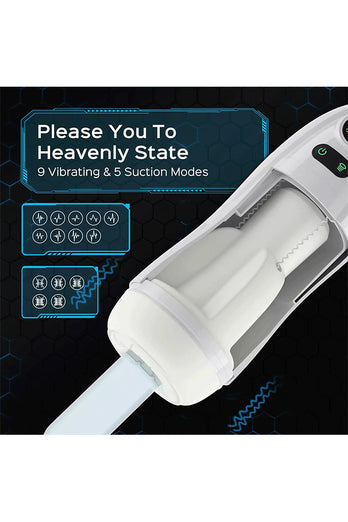 Honey Play Box - Kai 2 Vibrating & Sucking Stroker - White - Stag Shop