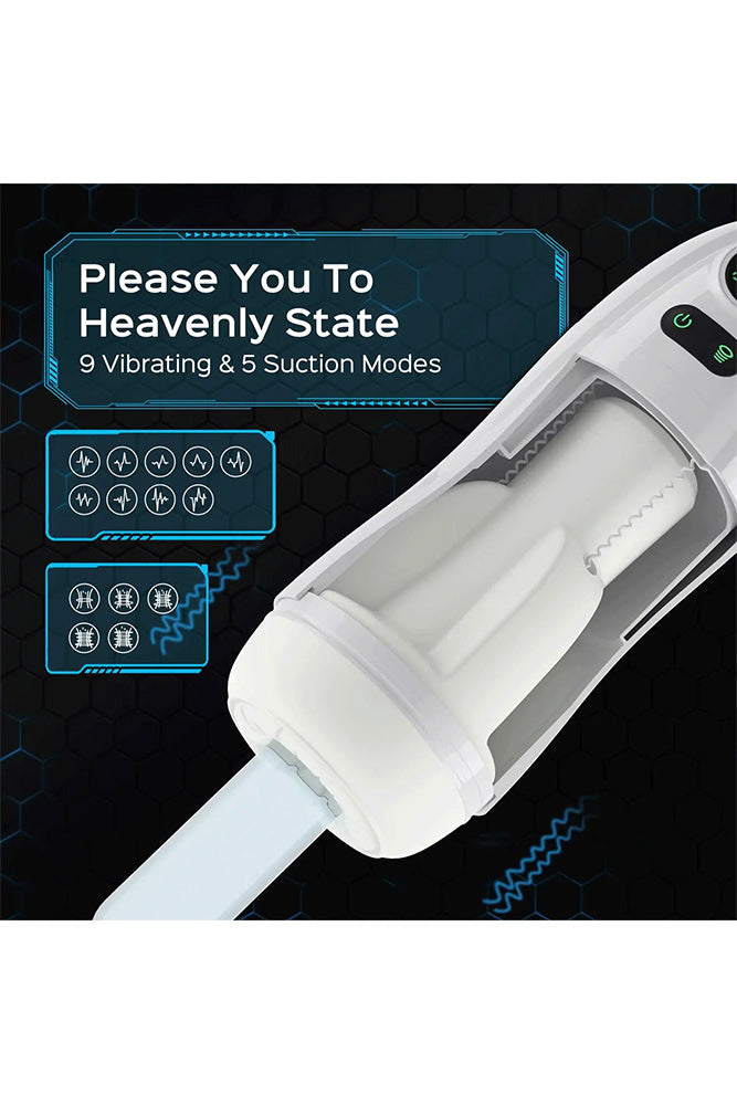 Honey Play Box - Kai 2 Vibrating & Sucking Stroker - White - Stag Shop