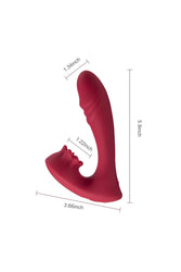 Honey Play Box - Lacy - G Spot Vibrator with Flicking Tongue - Red - Stag Shop