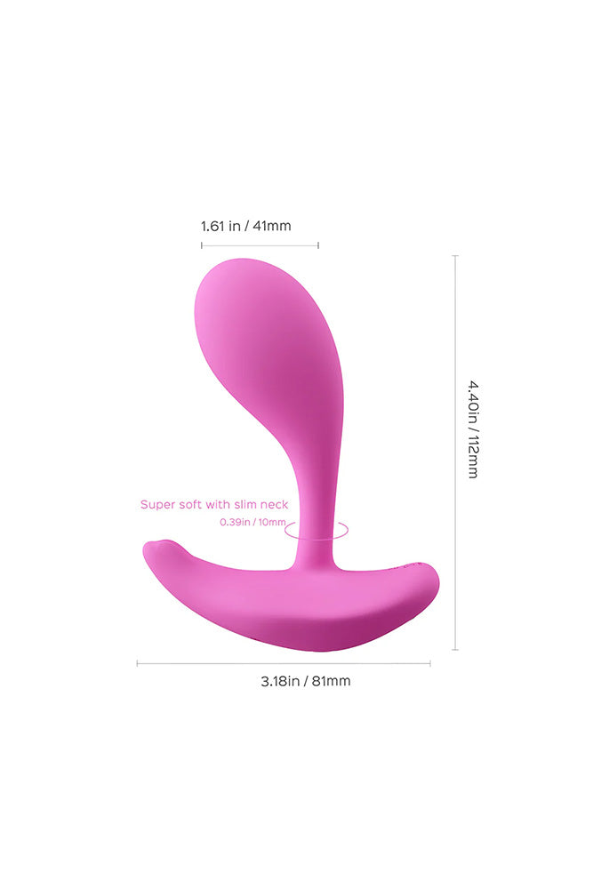 Honey Play Box - Oly 2 App Enabled Wearable Clit And G-Spot Vibrator - Pink - Stag Shop