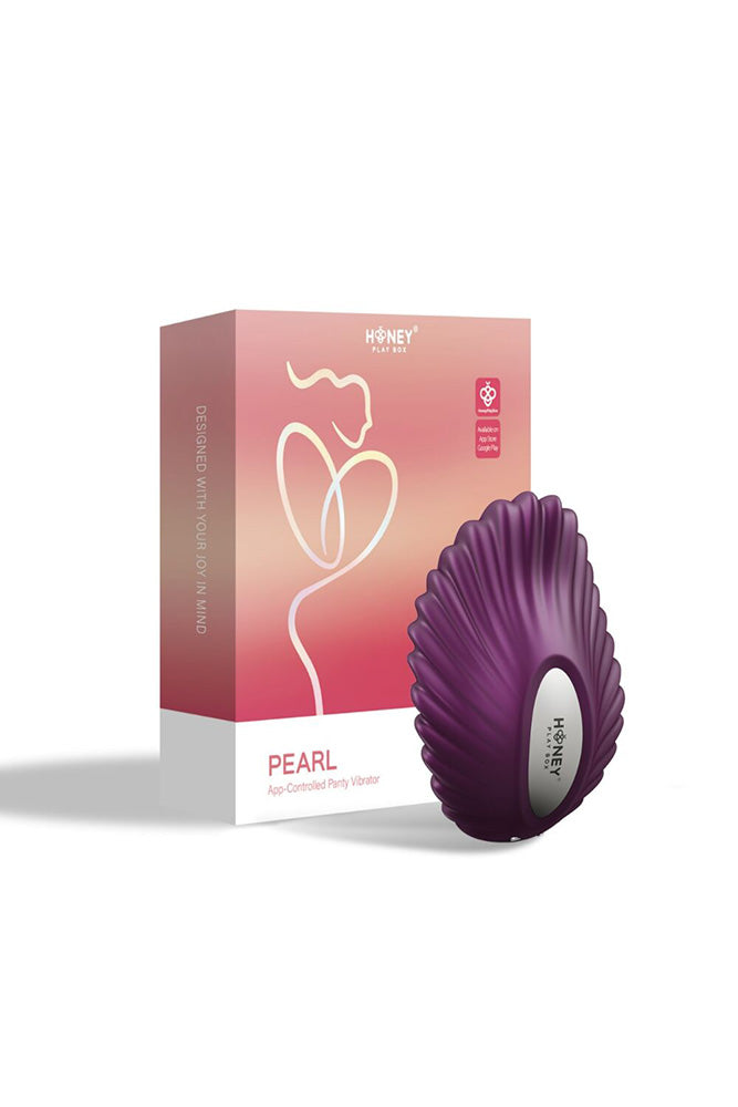 Honey Play Box - Pearl App-Controlled Magnetic Panty Vibrator - Purple - Stag Shop