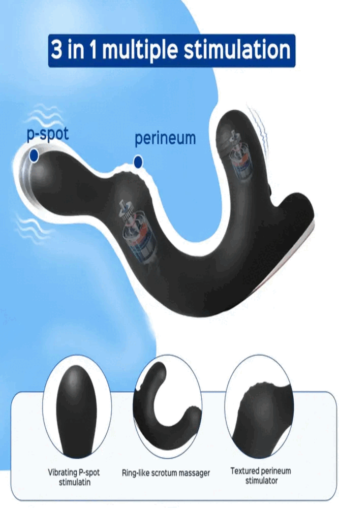 Honey Play Box - Rocky Vibrating Prostate Massager with Remote Control - Black - Stag Shop