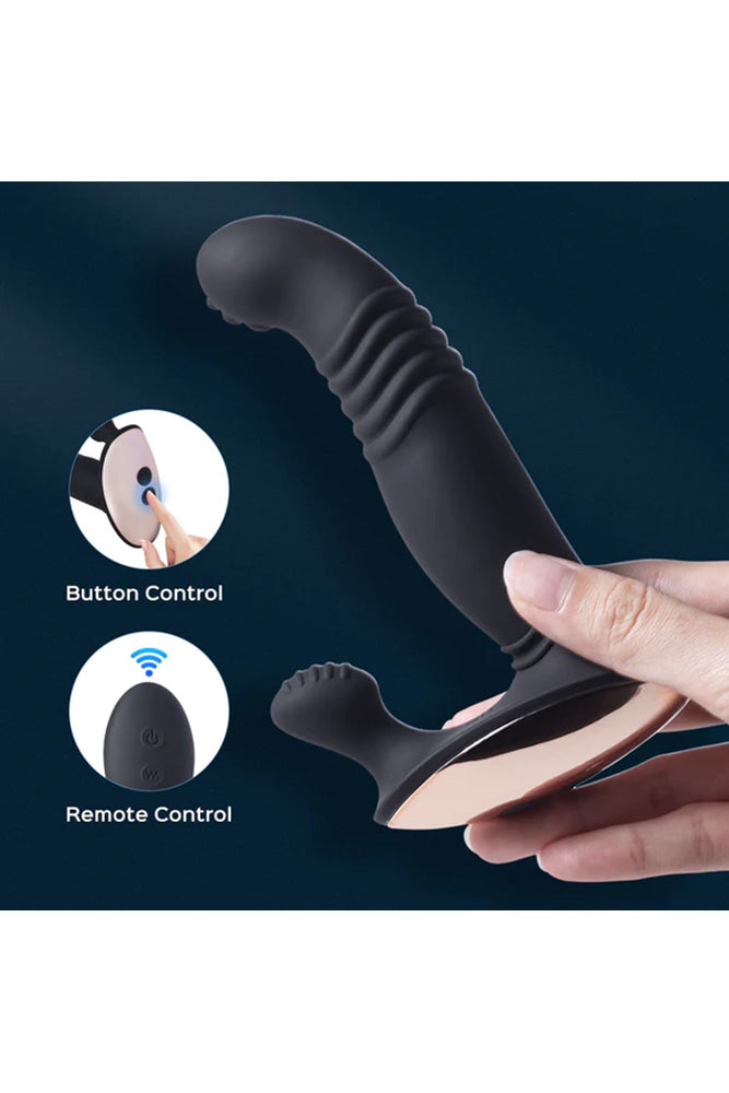 Honey Play Box - Royal Thrusting Prostate Massager with Remote Control - Black - Stag Shop