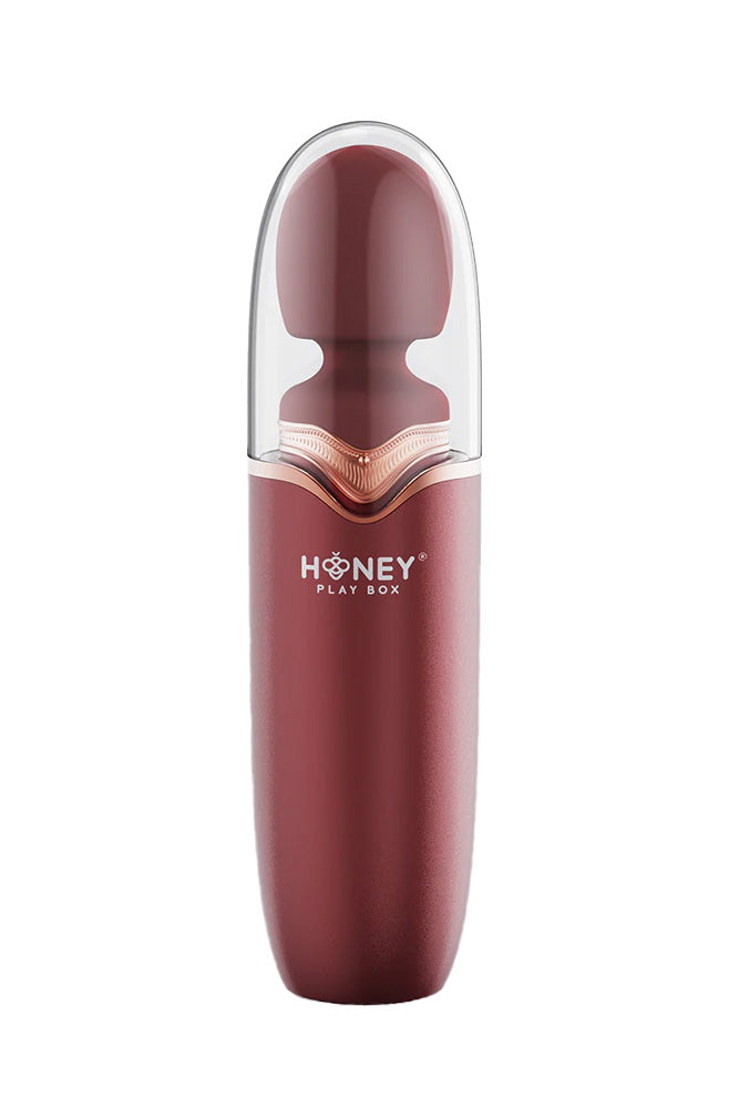 Honey Play Box - Stormi Heated Wand Massager With Protective Case - Bordeaux - Stag Shop