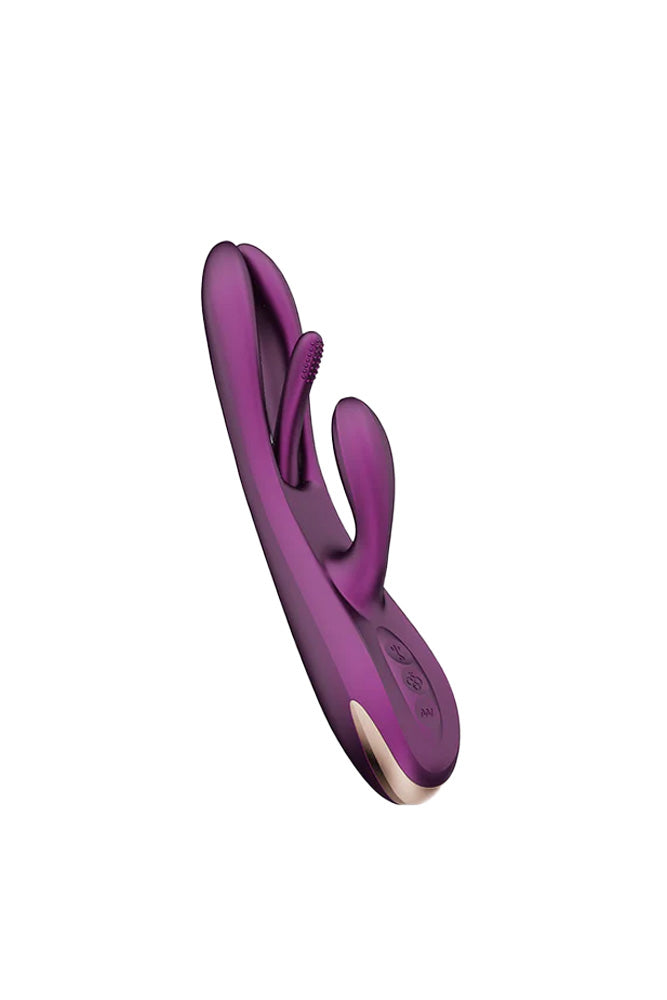 Honey Play Box - Terri App-Controlled Tapping Rabbit Vibrator - Purple - Stag Shop