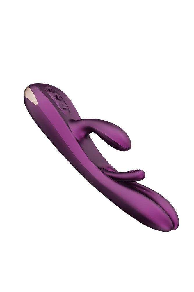 Honey Play Box - Terri App-Controlled Tapping Rabbit Vibrator - Purple - Stag Shop