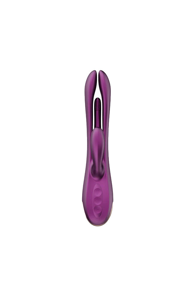 Honey Play Box - Terri App-Controlled Tapping Rabbit Vibrator - Purple - Stag Shop
