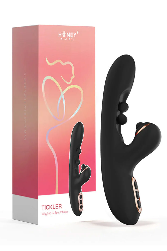 Honey Play Box - Tickler Wiggling & Tapping Dual Vibrator - Various Colors - Stag Shop