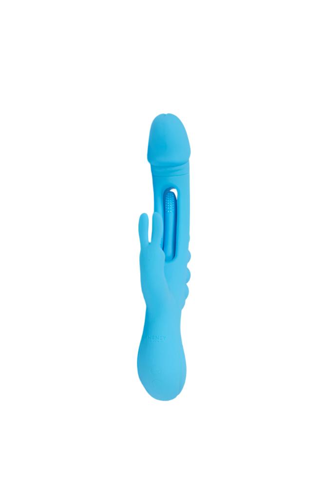 Honey Play Box - Trilux Triple Stim App-Controlled Vibrator - Blue - Stag Shop