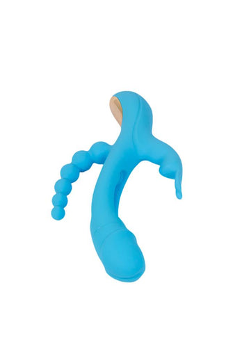 Honey Play Box - Trilux Triple Stim App-Controlled Vibrator - Blue - Stag Shop