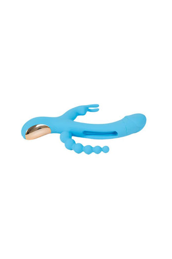 Honey Play Box - Trilux Triple Stim App-Controlled Vibrator - Blue - Stag Shop