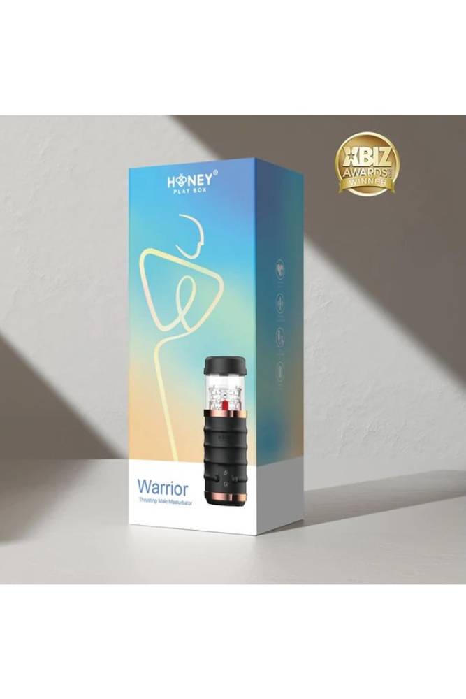 Honey Play Box - Warrior Auto Thrusting Automatic Stroker - Black/Clea | Stag Shop Honey Play Box - Warrior Auto Thrusting Automatic Stroker - Black/Clea | Stag Shop