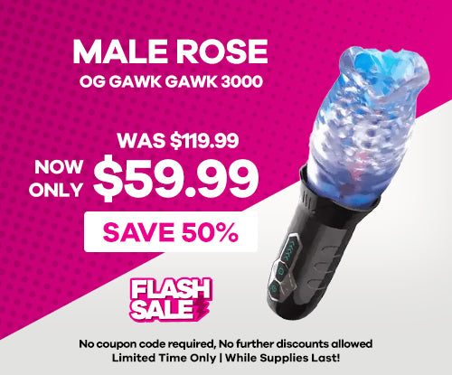 The Male Rose - Original Gawk Gawk 3000 | Vibrating & Rotating Male Stroker
