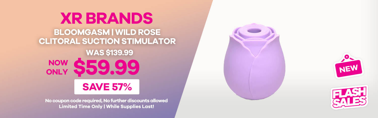 XR Brands - Bloomgasm - Wild Rose Clitoral Suction Stimulator