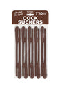 Hott Products - Cock Suckers Reusable Penis Straws - Assorted Colours - Stag Shop