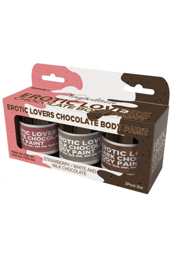 Hott Products - Chocolate Lovers Neapolitan Body Paints - Stag Shop