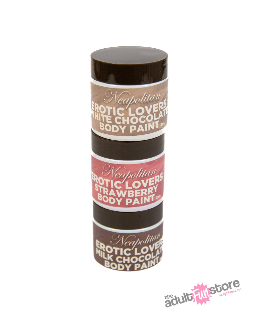 Hott Products - Chocolate Lovers Neapolitan Body Paints - Stag Shop