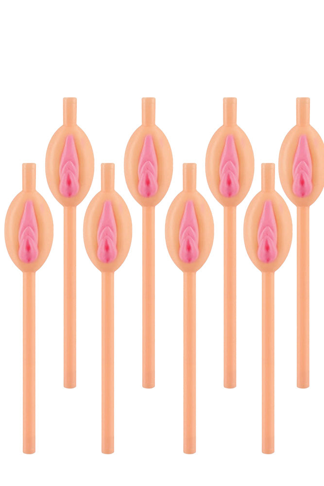 Hott Products - Pussy Straws - 8 Pack - Stag Shop