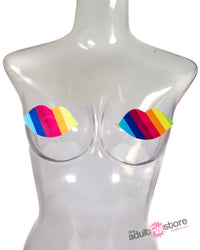 Thumbnail for Hott Products - Rainbow Nipplicious Pasties - 2 Pair - Stag Shop