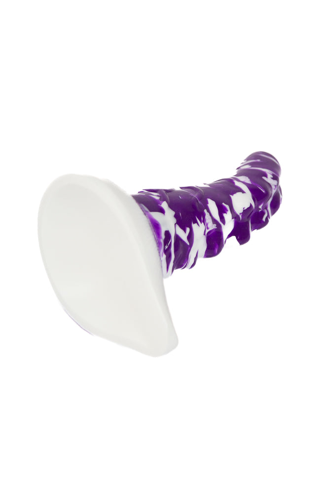 Hott Products - Stardust - Alien Cock 7" Alien Dildo - Purple/White - Stag Shop