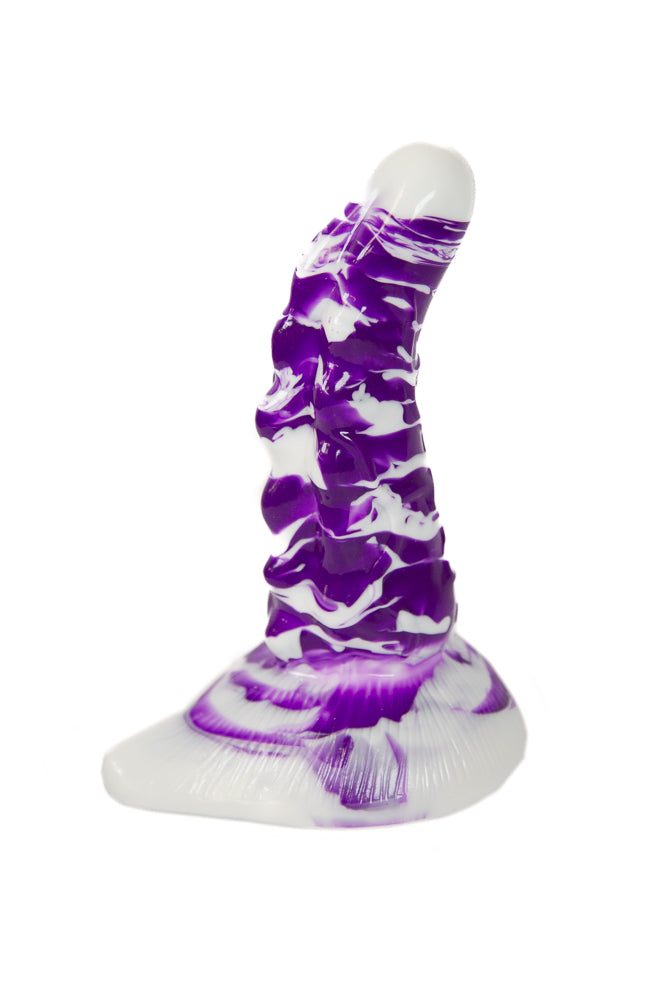 Hott Products - Stardust - Alien Cock 7" Alien Dildo - Purple/White - Stag Shop