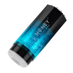 Honey Play Box - Adrian Waterproof Rotating Automatic Stroker - Black/Blue - Stag Shop