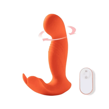 Honey Play Box - Crave 3 G-Spot Vibrator with Rotating Head & Clit Tickler - Orange - Stag Shop