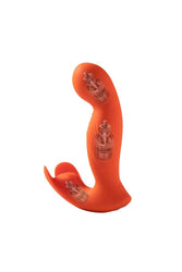 Honey Play Box - Crave 3 G-Spot Vibrator with Rotating Head & Clit Tickler - Orange - Stag Shop