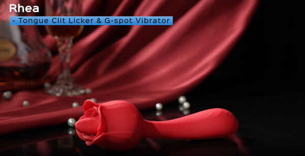 Honey Play Box - Rhea The Rose Licking Tongue & G-Spot Vibrator | Stag Shop