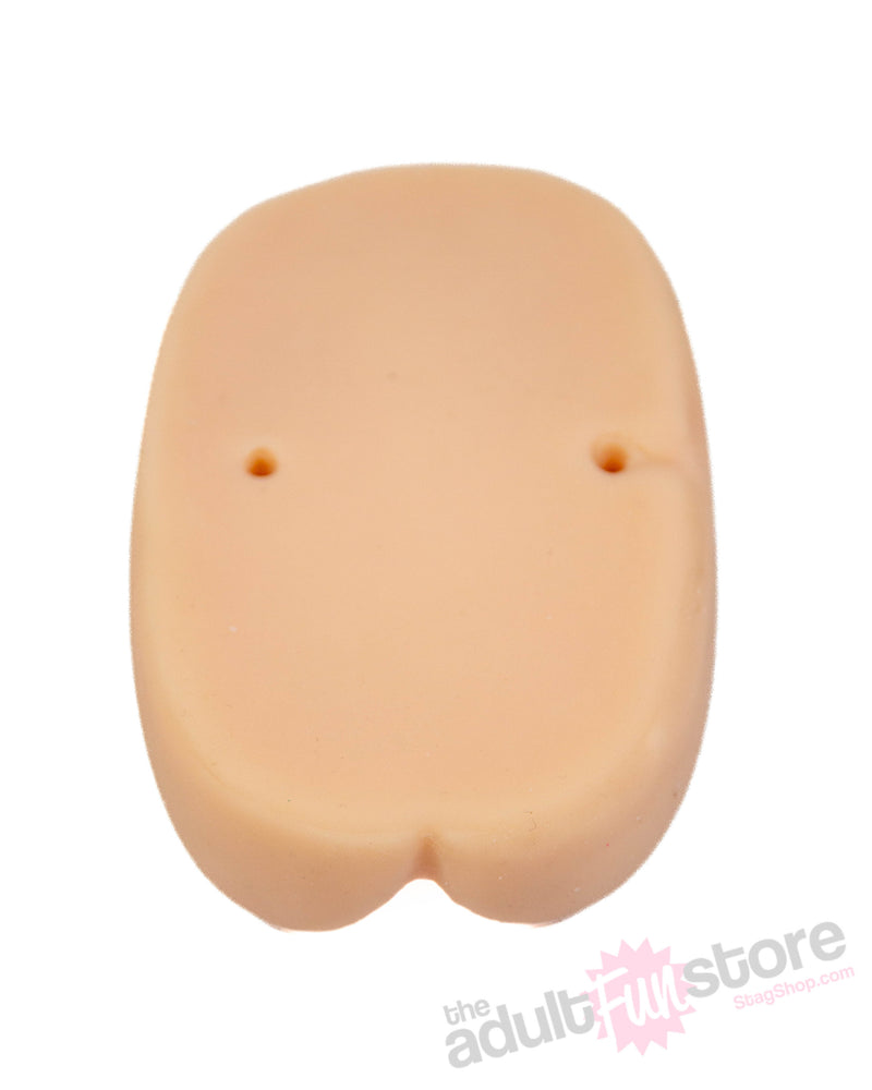 HUSTLER Toys - Vibrating Pussy & Ass - 2 Tight Holes Stroker - Beige - Stag Shop
