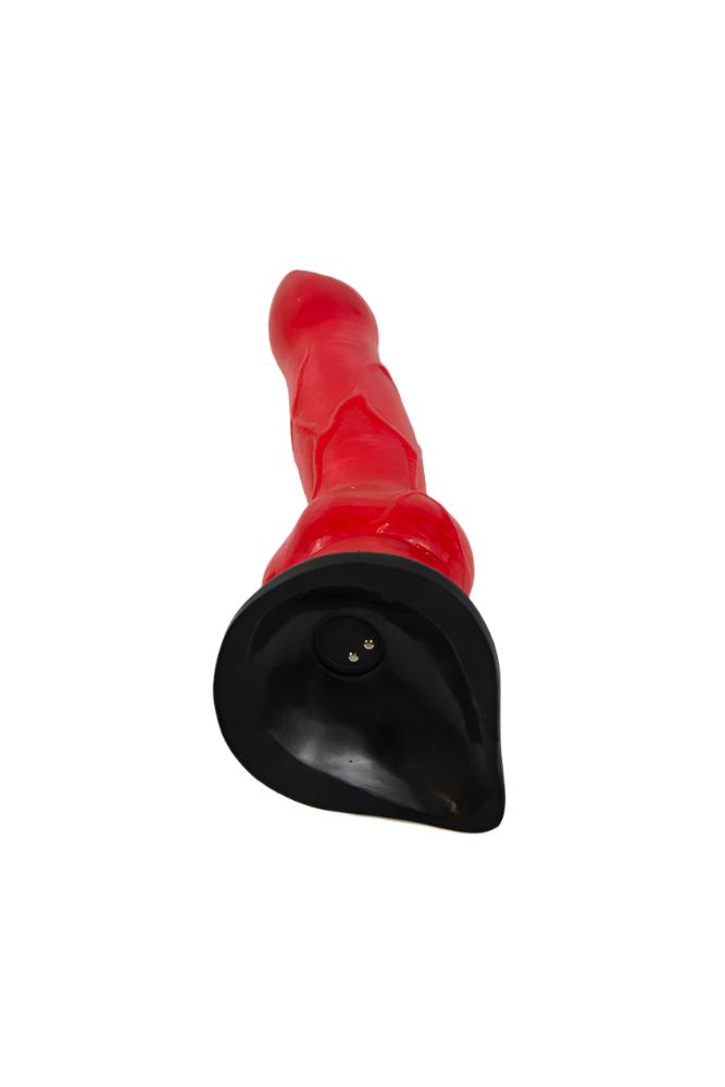 Icon Brands - Alien Nation - Cerberus 8" Vibrating Silicone Dildo - Red