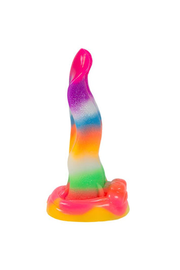 Icon Brands - Alien Nation - Lick of the Lair 7" Glow in the Dark Dildo - Multicolour - Stag Shop