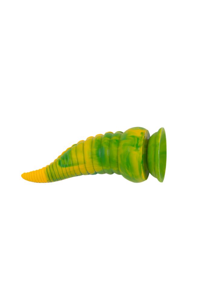 Icon Brands - Alien Nation - Octopod 9" Vibrating Silicone Dildo - Yellow/Green