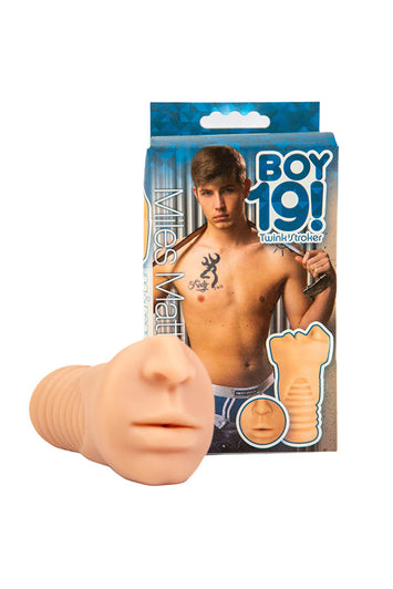 Icon Brands - BOY 19 Teen Twink - Miles Mathews - Custom Oral Masturbator - Stag Shop
