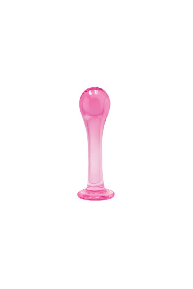 Icon Brands - First Glass Droplet Anal Plug - Pink - Stag Shop