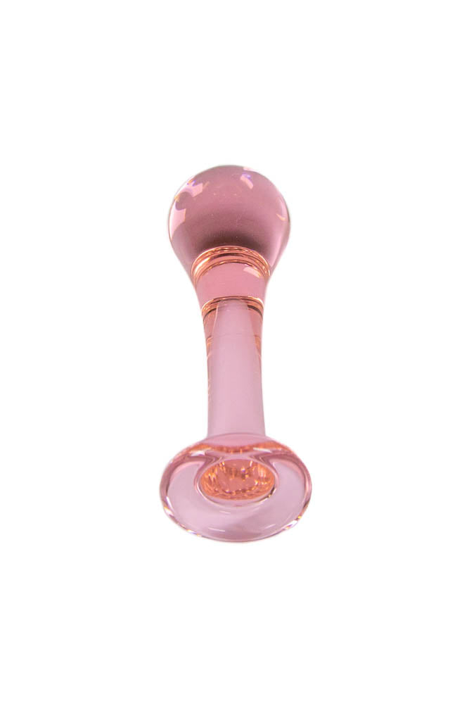 Icon Brands - First Glass Droplet Anal Plug - Pink - Stag Shop