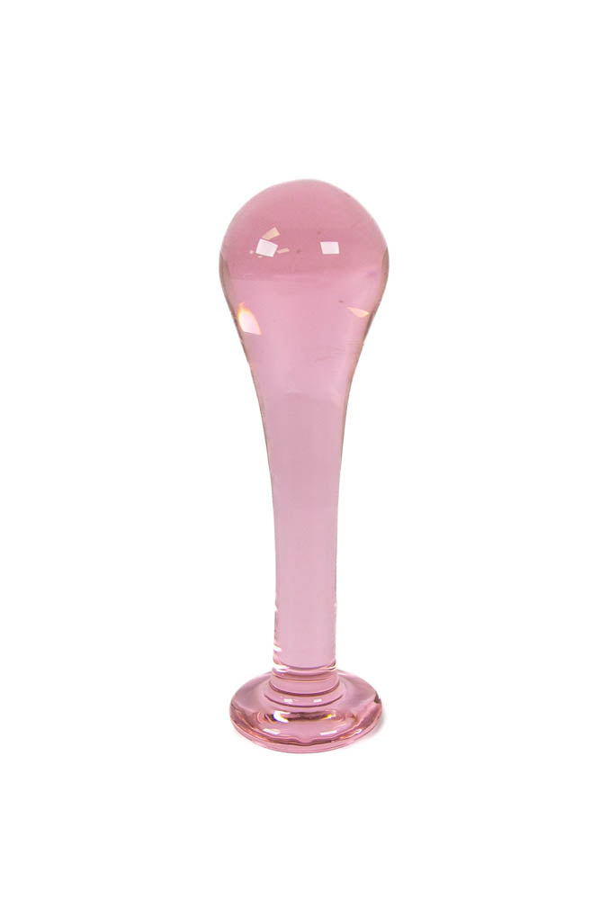 Icon Brands - First Glass Droplet Anal Plug - Pink - Stag Shop