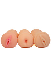 Icon Brands - Hey 19 - Teen Bang Pussy & Ass - 3 Pack Stroker Set - Stag Shop