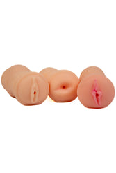 Icon Brands - Hey 19 - Teen Bang Pussy & Ass - 3 Pack Stroker Set - Stag Shop