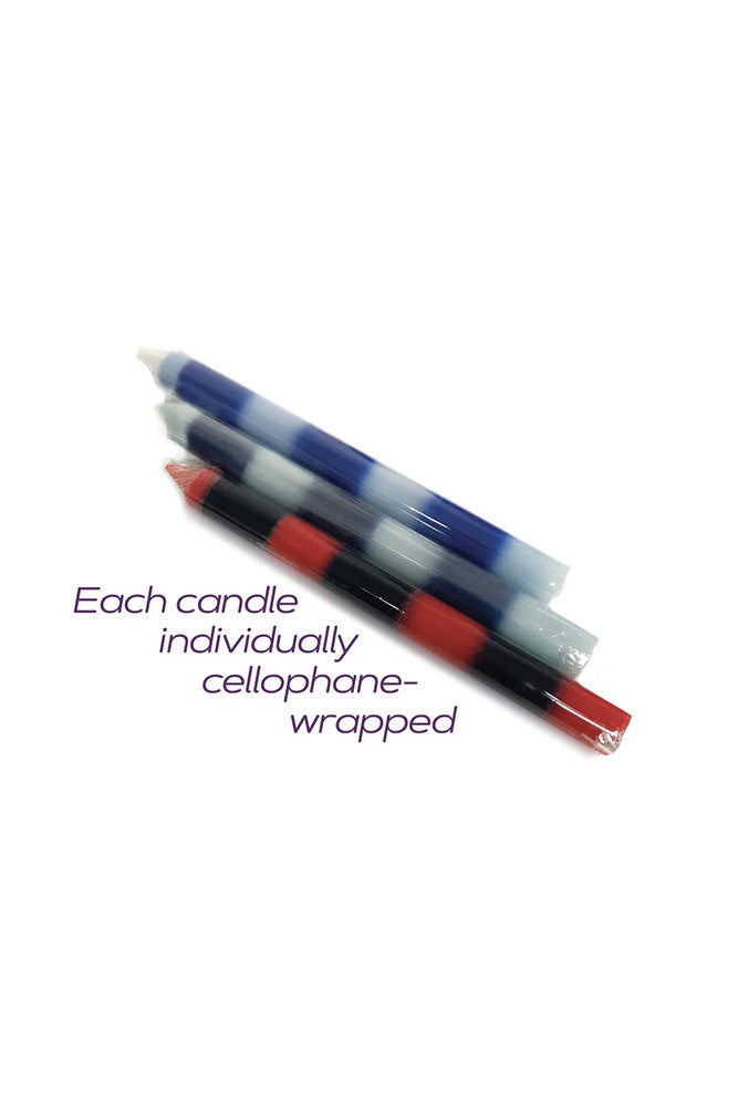 Icon Brands - Make Me Melt - Warm Drip Candles - 3pk Stripes Pasionettes