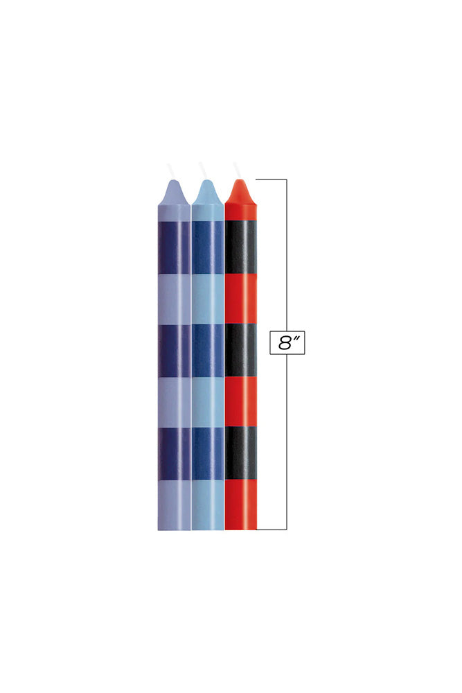 Icon Brands - Make Me Melt - Warm Drip Candles - 3pk Stripes Pasionettes - Stag Shop