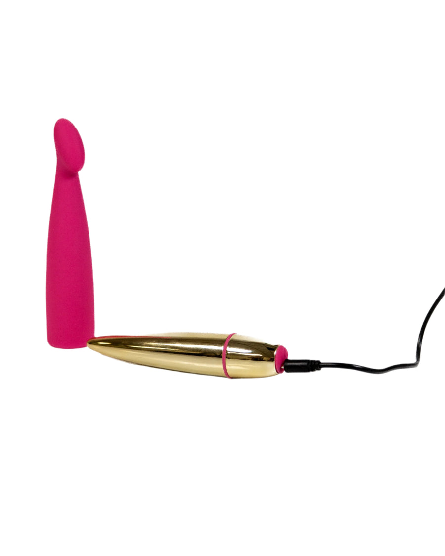Cousins Group - Intimately GG - GG Bullet Vibrator with Sleeve - Gold - Stag Shop