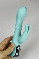 NS  Novelties - INYA - Cyberluxe Rabbit Vibrator With Thrusting Ring - Stag Shop