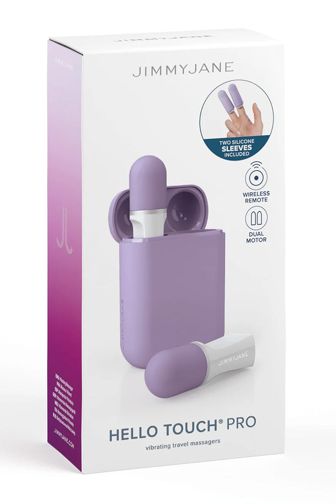 JimmyJane - Hello Touch Pro Vibrating Travel Massagers - Purple - Stag Shop